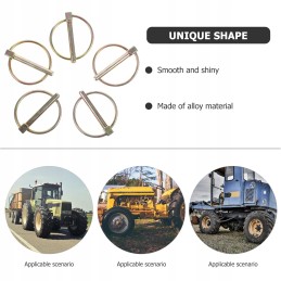 10 pieces of durable lynch pins with lynch rings