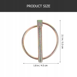 10 pieces of durable lynch pins with lynch rings