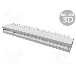 1 pcs x TE Connectivity - 5145154-4 - Connector: card edge, female, PIN: 120, 1.27mm, gold-plated, THT