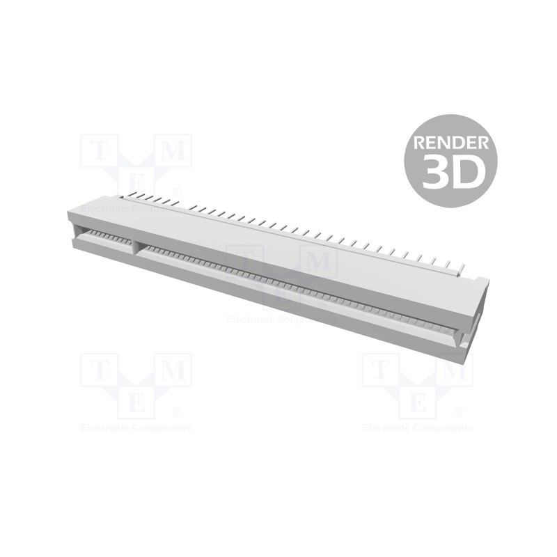 1 pcs x TE Connectivity - 5145154-4 - Connector: card edge, female, PIN: 120, 1.27mm, gold-plated, THT