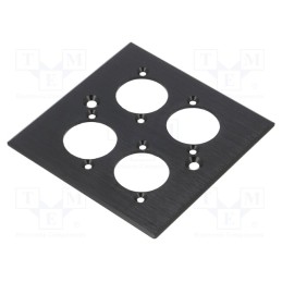 1 pcs x CLIFF - CP30500 - Mounting adapter, quadruple, countersunk screw hole, black