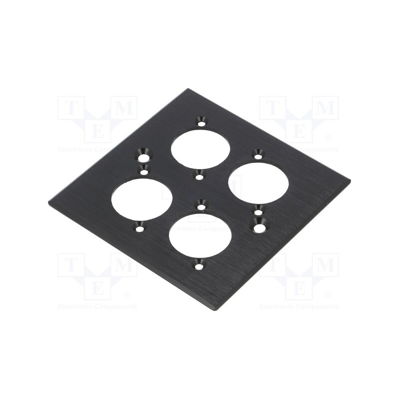 1 pcs x CLIFF - CP30500 - Mounting adapter, quadruple, countersunk screw hole, black