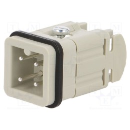 1 pcs x LAPP - 10420000 - Connector: HDC, male, EPIC H-A, PIN: 4, 3+PE, size H-A 3, 23A, 400V