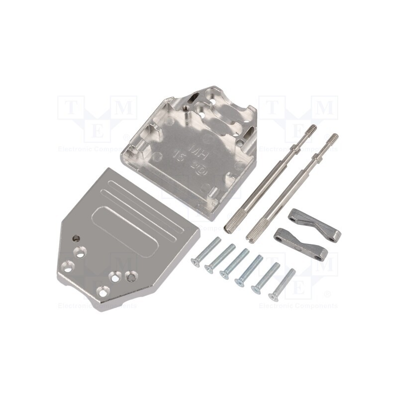 1 pcs x ENCITECH - DTZI15-K - Enclosure: for D-Sub connectors, D-Sub 15pin,D-Sub HD 26pin