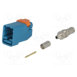 1 pcs x MOLEX - 734036270 - Connector: FAKRA, female, plug, crimped, straight