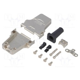 1 pcs x CONNFLY - DS1047-03-15M2BS - Enclosure: for D-Sub connectors, D-Sub 15pin,D-Sub HD 26pin