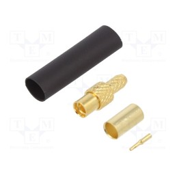 1 pcs x LINX TECHNOLOGIES - CONMMCX011 - Plug, MMCX, female, straight, 50Ω, RG174, soldering,crimped, PTFE