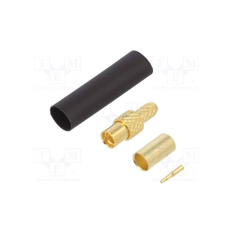 1 pcs x LINX TECHNOLOGIES - CONMMCX011 - Plug, MMCX, female, straight, 50Ω, RG174, soldering,crimped, PTFE