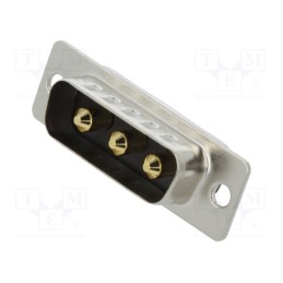 1 pcs x MH CONNECTORS - MHCDD3W3P4 - Special D-Sub, PIN: 3, plug, male, on PCBs, THT, MHCD, 240V