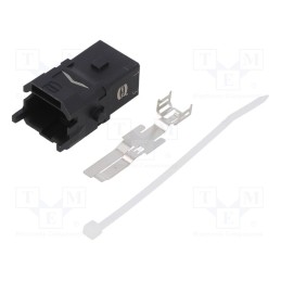 1 pcs x HARTING - 9100033001 - Connector: HDC, contact insert, male, Han® 1A, PIN: 4, 3P+PE