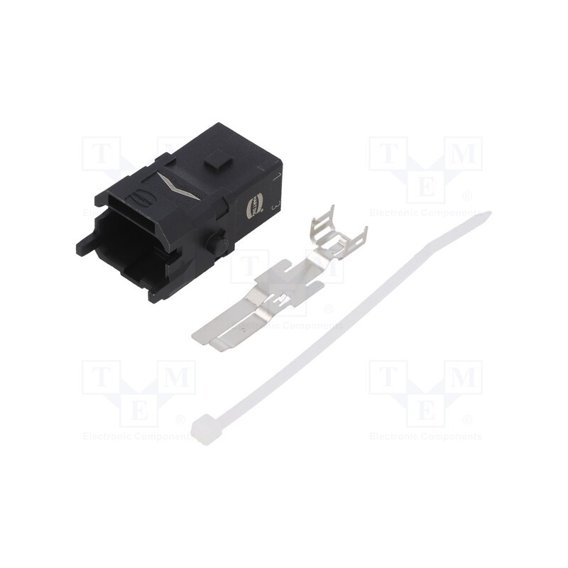 1 pcs x HARTING - 9100033001 - Connector: HDC, contact insert, male, Han® 1A, PIN: 4, 3P+PE