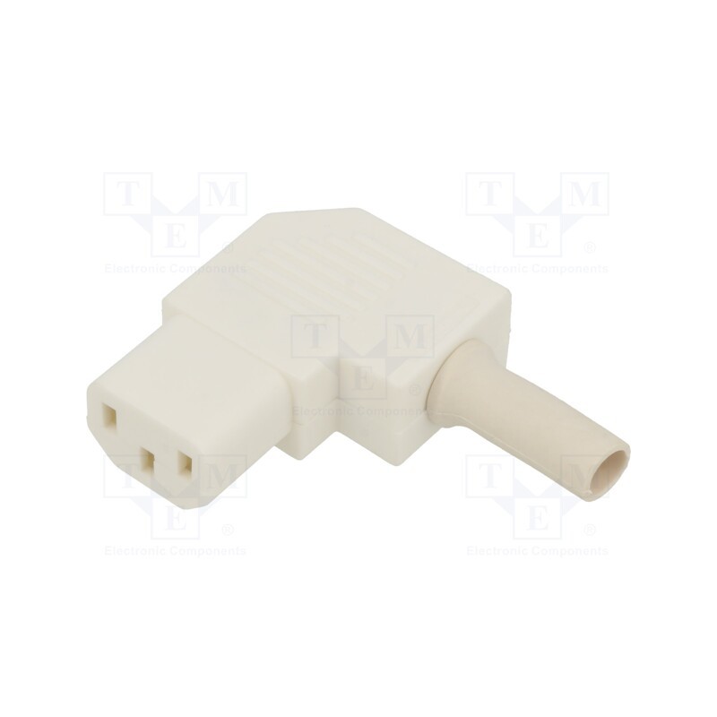 1 pcs x BULGIN - PX0587/SE/WH - Connector: AC supply, plug, female, 10A, 250VAC, IEC 60320, C13 (F)