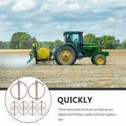 Pins for agricultural tractors, galvanized shaft lock, 10 pcs