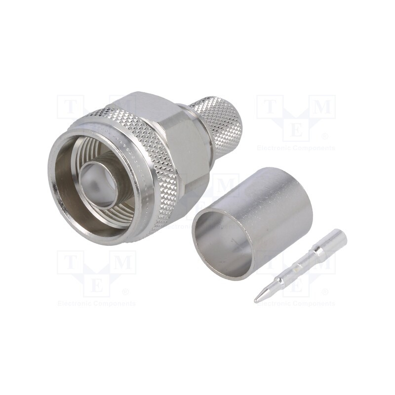 1 pcs x TELEGu00c4RTNER - J01020A0107 - Plug, N, male, straight, 50Ω, RG213, crimped, for cable, PTFE