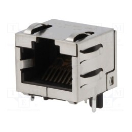 1 pcs x BEL FUSE - SS-60300-002 - Socket, RJ45, PIN: 8, Cat: 6a, shielded, Layout: 8p8c, on PCBs, THT