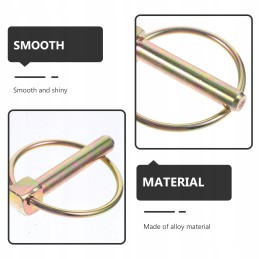 Pin for agricultural tractors, locking connector, 10 pcs