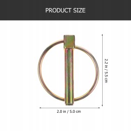 Parts for agricultural tractors, reliable cotter pin