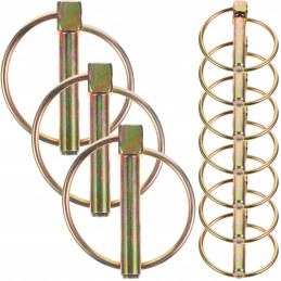 Fastening with a locking pin