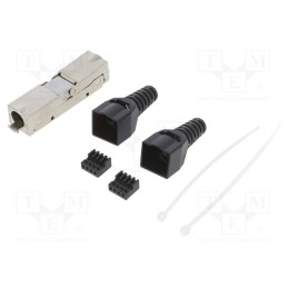 1 pcs x LOGILINK - MP0046 - Coupler, Cat: 6a, shielded, Layout: 8p8c, 22AWG÷26AWG, for cable
