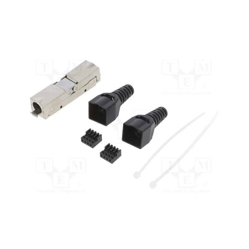 1 pcs x LOGILINK - MP0046 - Coupler, Cat: 6a, shielded, Layout: 8p8c, 22AWG÷26AWG, for cable