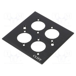 1 pcs x CLIFF - CP30500C - Mounting adapter, quadruple,with logo, countersunk screw hole