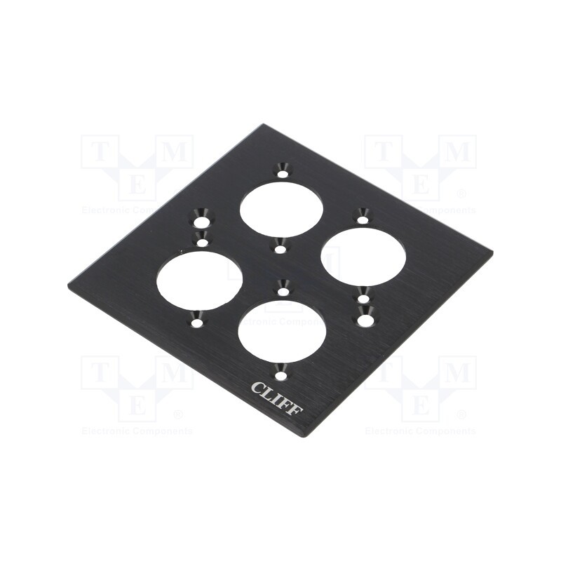 1 pcs x CLIFF - CP30500C - Mounting adapter, quadruple,with logo, countersunk screw hole