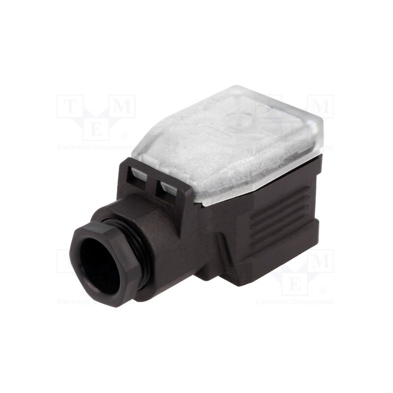 1 pcs x HIRSCHMANN - 934455100 GDME 3020 BLACK - Connector: valve connector, plug, form A, 18mm, female, PIN: 4, M20