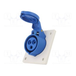 1 pcs x PAWBOL - B.1927 - Connector: AC supply, socket, female, 16A, 400VAC, IEC 60309, IP44