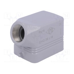 1 pcs x ILME - CHO 06 L16 - Enclosure: for HDC connectors, C-TYPE, size 44.27, Gland holes: 1
