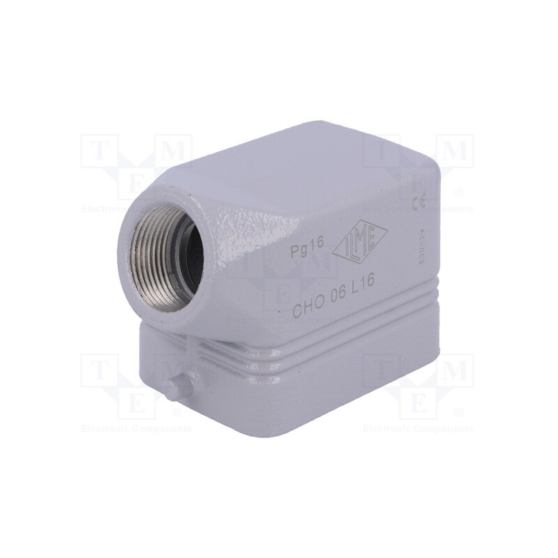 1 pcs x ILME - CHO 06 L16 - Enclosure: for HDC connectors, C-TYPE, size 44.27, Gland holes: 1