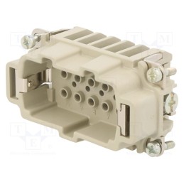 1 pcs x AMPHENOL - C14610A0105001 - Connector: HDC, contact insert, male, C146,heavy|mate E, PIN: 10