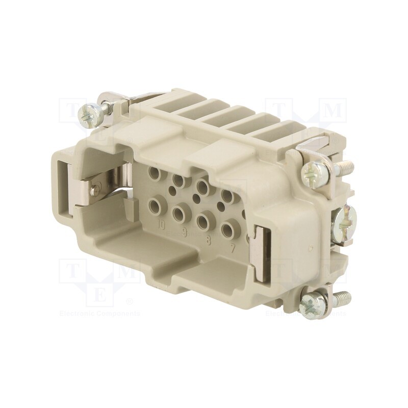 1 pcs x AMPHENOL - C14610A0105001 - Connector: HDC, contact insert, male, C146,heavy|mate E, PIN: 10