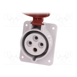 1 pcs x PAWBOL - B.1057 - Connector: AC supply 3-phase, socket, female, 32A, 400VAC, IP44