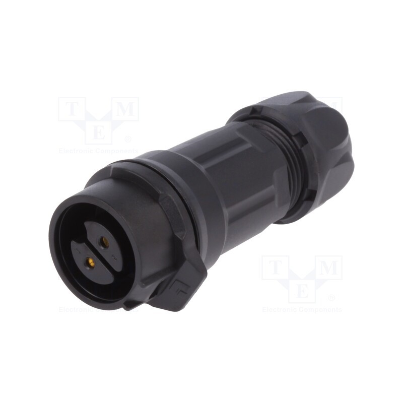 1 pcs x LUTRONIC - 2218 - Connector: circular, plug, size 16, 02, female, PIN: 2, for latch
