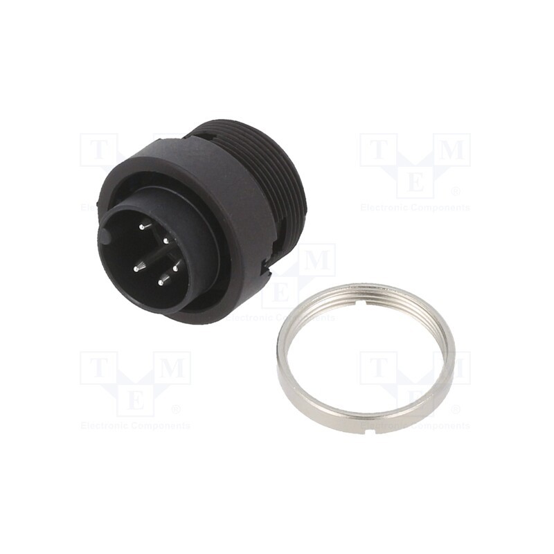 1 pcs x BINDER - 99 0615 00 05 - Connector: circular, 678, 150V, PIN: 5, socket, male, soldering, 6A