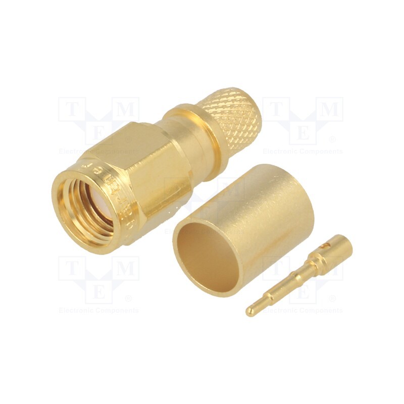 1 pcs x TELEGu00c4RTNER - J01150A0611 - Plug, SMA, male, straight, 50Ω, B7808A,CNT-240,H155,LMR240, PTFE