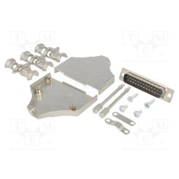 1 pcs x ENCITECH - 6355-0005-03 - D-Sub, PIN: 25, plug, male, straight, soldering, for cable, black