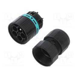 1 pcs x TECHNO - THB.387.A5A - Connector: AC supply, screw terminal, male, TH387, 7÷12mm, 450V