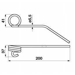 Reel finger motowidel claas l 200mm 690309