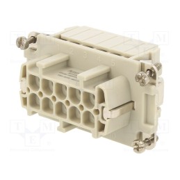 1 pcs x AMPHENOL - C14610B0105001 - Connector: HDC, contact insert, female, C146,heavy|mate E, PIN: 10