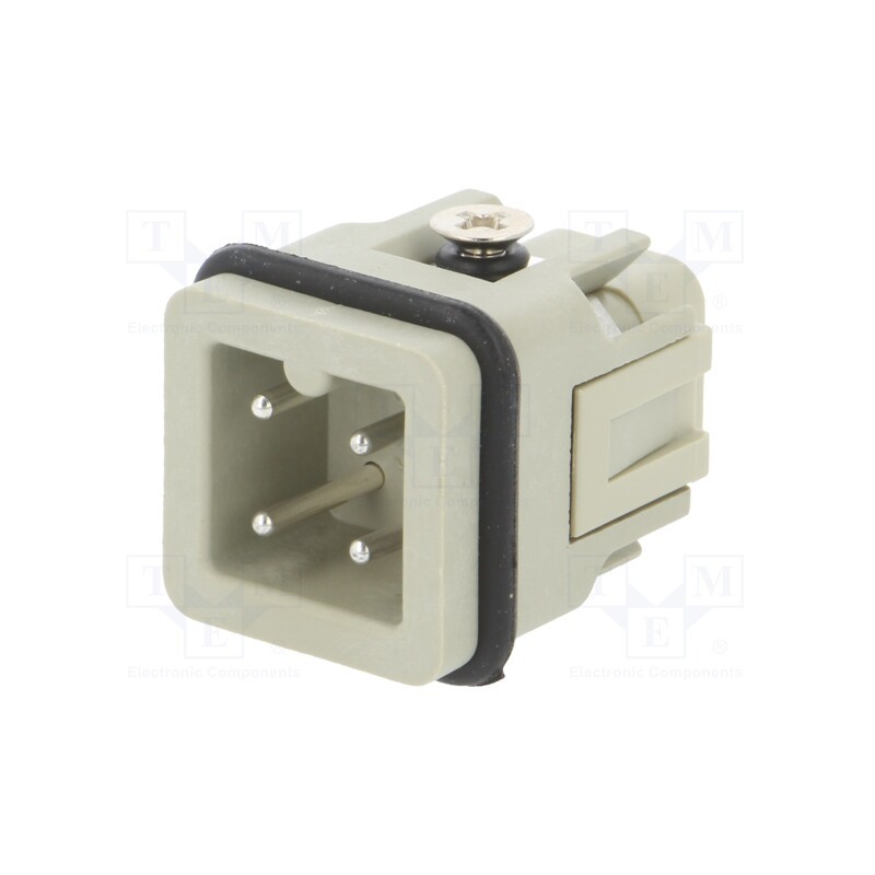 1 pcs x TE Connectivity - HA-003-M - Connector: HDC, contact insert, male, HDC, PIN: 4, 3+PE, size 1, 10A