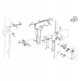 Lock insert fendt f117810030040 original