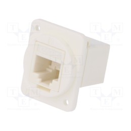 1 pcs x CLIFF - CP30222XW - Coupler, FT, Cat: 6, Layout: 8p8c, RJ45 socket,both sides, 19x24mm