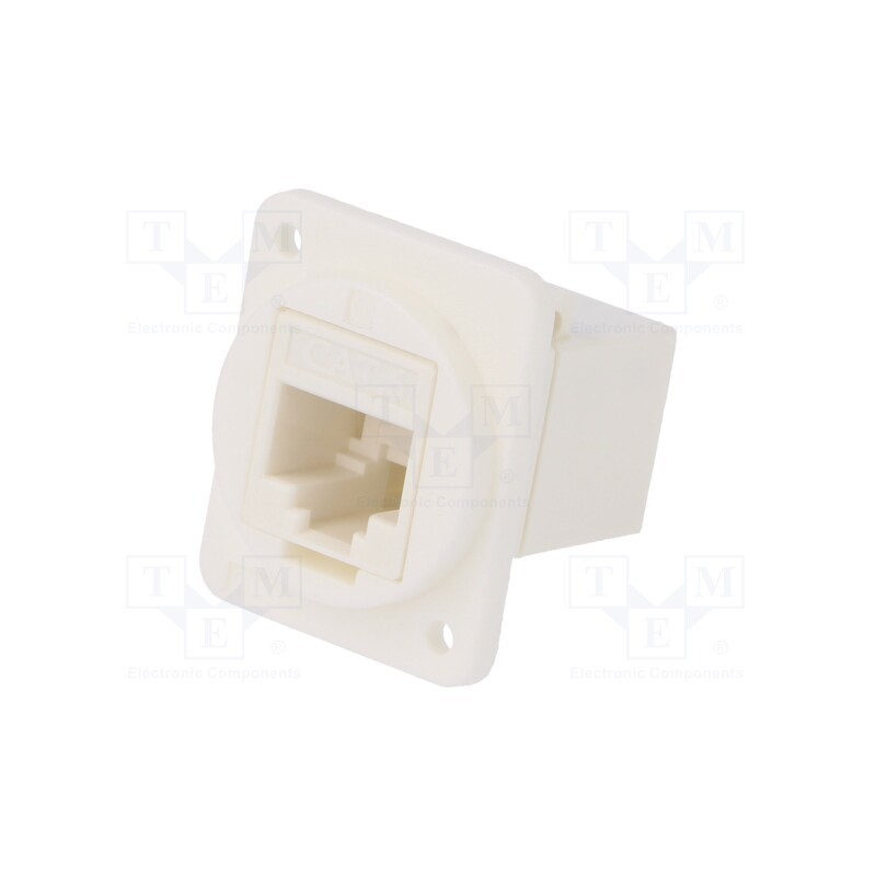 1 pcs x CLIFF - CP30222XW - Coupler, FT, Cat: 6, Layout: 8p8c, RJ45 socket,both sides, 19x24mm