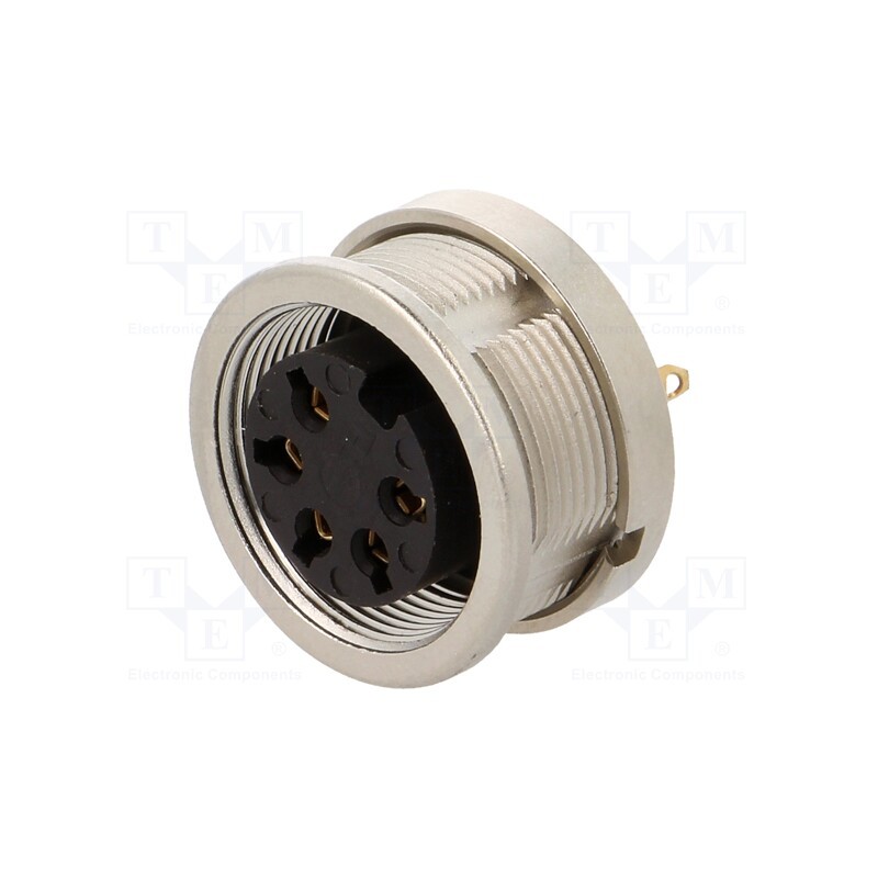 1 pcs x LUMBERG - 0304 05-1 - Connector: M16, socket, female, soldering, PIN: 5, 5A, 250V, IP68