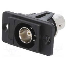 1 pcs x CLIFF - CP30738 - Coupler, BNC socket,both sides, 75Ω, silver, Mat: plastic, 29mm