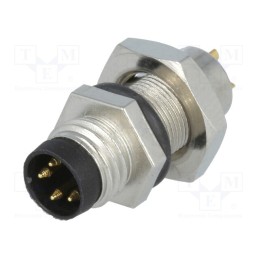 1 pcs x AMPHENOL LTW - 8-04PMMS-SH7002 - Connector: M8, male, PIN: 4, for panel mounting,rear side nut
