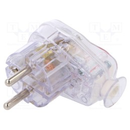1 pcs x TIMEX-ELEKTRO - AWA-ŁKB TR - Connector: AC supply, male, plug, 2P+PE, 250VAC, 16A, for cable