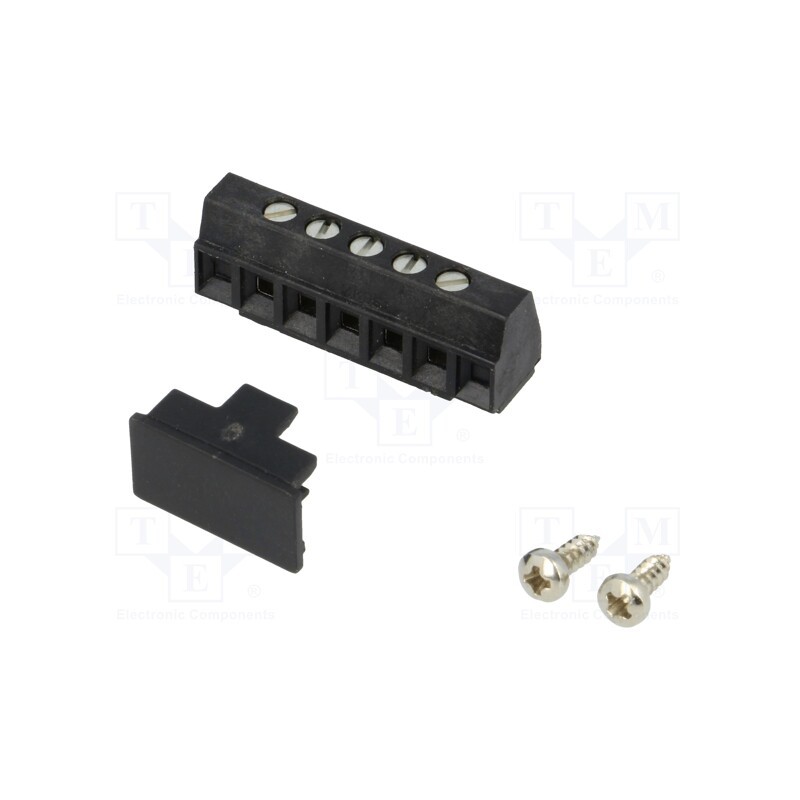 1 pcs x PHOENIX CONTACT - MKDS 1/ 5-3,81 SMD BK 1727269 - PCB terminal block, angled 90°, 3.81mm, ways: 5, on PCBs,screw