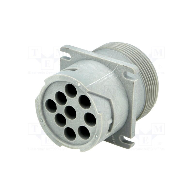 1 pcs x AMPHENOL - AHD10-9-96P - Connector: wire-wire, AHD, male, socket, for panel mounting, PIN: 9